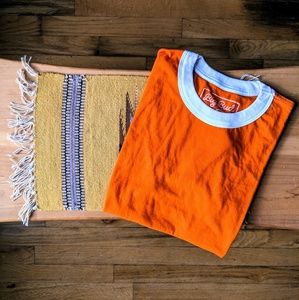 🍊Big Bud Press ringer tee in sunset orange🍊